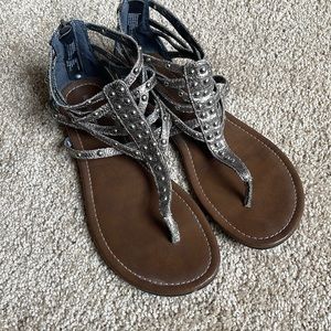 Mossimo Supply Co Gladiator Sandal studded brown metallic